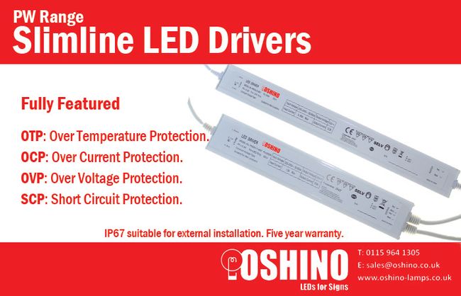 PW Range Slimline LED Drivers